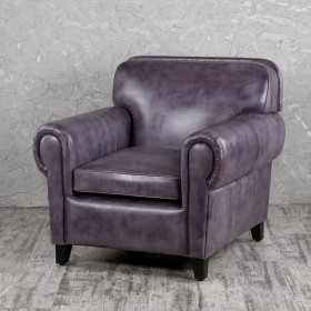 Кресло кожаное Элегант (Фиолетовый) в Пскове - pskov.katalogmebeli.com | фото