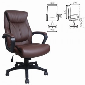Кресло офисное BRABIX Enter EX-511 (коричневый) в Пскове - pskov.katalogmebeli.com | фото