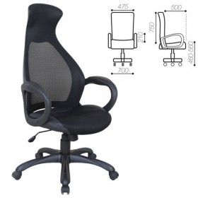 Кресло офисное BRABIX Genesis EX-517 (черное) в Пскове - pskov.katalogmebeli.com | фото