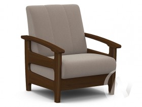 Кресло для отдыха Омега (орех лак/CATANIA COCOA) в Пскове - pskov.katalogmebeli.com | фото 1