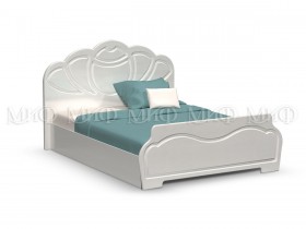 Кровать 1,6м Гармония (Белый/Белый глянец) в Пскове - pskov.katalogmebeli.com | фото