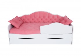Кровать 190 серии Иллюзия Лайт 1 ящик 89 Розовый (подушки) в Пскове - pskov.katalogmebeli.com | фото