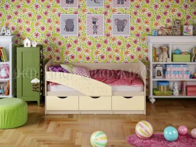 Кровать Бабочки 2,0м (Ваниль матовый) в Пскове - pskov.katalogmebeli.com | фото