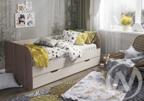 Кровать детская Балли 2-х уровневая (шимо темный/шимо светлый) в Пскове - pskov.katalogmebeli.com | фото