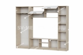 Мебель для гостиной МГС 3 Исполнение 1 Дуб Сонома / Белый в Пскове - pskov.katalogmebeli.com | фото 3