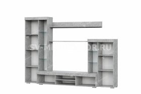 Мебель для гостиной МГС 5 Цемент светлый / Белый в Пскове - pskov.katalogmebeli.com | фото 4