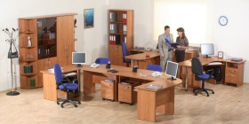 Мебель для персонала Альфа 61 Ольха в Пскове - pskov.katalogmebeli.com | фото 1