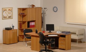 Мебель для персонала Рубин 42 Светлый миланский орех в Пскове - pskov.katalogmebeli.com | фото 2